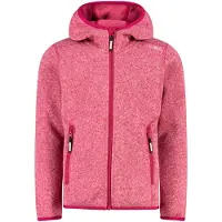 CMP Mädchen Fleece Jacke Fix Hood 3H19825-14CZ 92 - Amaranto-Soft Pink - 92