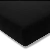 Estella Single-Jersey Spannbettlaken in schwarz | Gr.: 120x200 cm - 130x200 cm