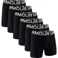 Under Armour Herren Boxershorts, 6er Pack - Performance Tech Boxer Briefs Solid 6 in, Stretch, einfarbig