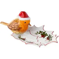 Villeroy & Boch Schale "Schale mit Vogel Toy's Fantasy 21,5 x 11,5 cm bunt", weiß (bunt), B:11,5cm H:9cm T:21,5cm, Porzellan, Schüsseln, Schale, handwäsche empfohlen