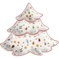 Villeroy & Boch Dipschale "Dipschalen-Set Toy's Delight 27,9 x 26,1 cm 3-tlg. bunt", bunt, B:26,1cm H:4,1cm T:27,9cm, Porzellan, Schüsseln, Dipschale, handwäsche empfohlen