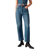 Levi's Ribcage Straight Jean With Tailored Ankle In Blue Größe: W28L27 | Straight Jeans Outlet | Damen | Blau