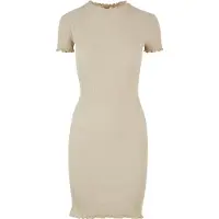 Urban Classics modernes Damen T-Shirt Stretch Slim Fit 240 g/m² mit Baumwolle Beige