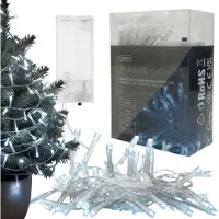 Sarcia.eu Magische dekorative LED-Lichterkette, 2,5 m, batteriebetrieben, Kaltweiß