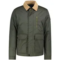 Lerros Blouson "Blouson aus hochwertiger, gewachster Baumwolle in großen Größen", Herren, Gr. 3XL, grün (original olive), 100% Baumwolle, Jacken Blouson