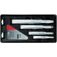 Ks Tools 156.0690, Meißel-Set, Flachmeißel, Chrom-Molybdän-Stahl, Metall, 970 g, Sichtverpackung