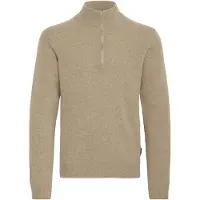 Casual Friday Troyer "Troyer CFKarl", Herren, Gr. 3XL, beige (silber mink), Obermaterial: 80% Wolle WO. 20% Polyamid PA., Pullover Troyer