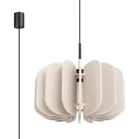 Sollux Pendelleuchte MULA 45 beige 1xE27 15W Filz/Stahl 146x45x45cm