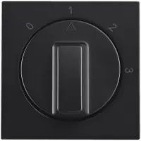 ION Industries Zentralplatte Mit Drehknopf Für Schaltmaterial - 0-3 Stufen - Mattschwarz - IP20 Schutzklasse - 55 x 55 mm - - Geeignet Für Unterputzdosen
