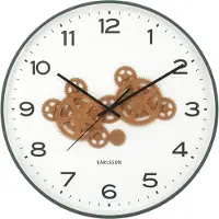 Karlsson - Wanduhr Open Gear - Grün - 40.8x40.8x40.8cm