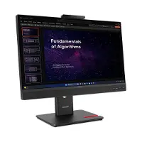 Lenovo ThinkCentre TIO24 Gen6 Monitor, 60,5 cm (23.8"), 1920 x 1080 Pixel, Full HD, LED, 6 ms, Schwarz