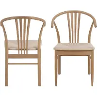 Ebuy24 York Esszimmerstuhl mit Armlehne Eiche.