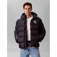 Calvin Klein Steppjacke mit Kapuze 2-Wege-Zipper, Regular Fit, Logodruck