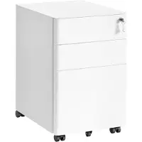 Songmics Aktenschrank Berend in Weiß - (B)39 x (H)59 x (T)50 cm | Gr.: onesize