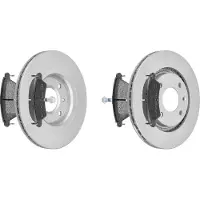 MAPCO Bremsensatz, Scheibenbremse 13810230 Vorderachse belüftet 266mm 20,5mm für PEUGEOT CITROËN