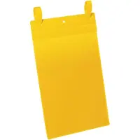 Durable Dokumententaschen mit Lasche, B 210 x H 297 mm (DIN A5), 50 Stück, gelb