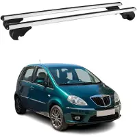 Omac Dachträger Grundtäger für Lancia Musa 2007-2012 75kg Aluminium Silber 2 tlg