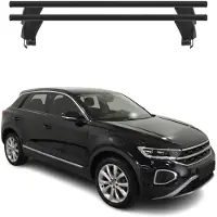 Menabo Dachträger Grundtäger für VW T-Roc 2017-2025 50kg Aluminium Schwarz 2 tlg