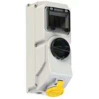 Pce 7614-4 CEE-Steckdose abschaltbar DIN 16A 4p 4h IP44/IP54 76144