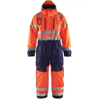 Blakläder High Vis Winteroverall High Vis Gelb/Mittelgrau 6763 1977, Farbe:orange/marineblau, Größe:D108 (D27)