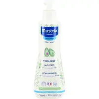 Mustela Hydra Bebe Körpermilch 300 ml - Feuchtigkeitsspendende Pflege für zarte Babyhaut mit natürlichen Inhaltsstoffen