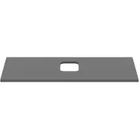 Ideal standard i.life B Waschtischplatte, mit Ausschnitt, kombinierbar mit einem Schale, 1002x507x18mm, T5411NG, Farbe: Quarzgrau