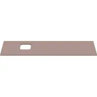 Ideal standard i.life B Waschtischplatte, mit Ausschnitt reversibel, kombinierbar mit einem Schale, 1202x507x18mm, T5457NH, Farbe: Greige