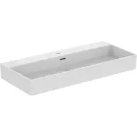 Ideal standard Extra Waschtisch, 1 Hahnloch, mit Überlauf, geschliffen, 1015x450x150 mm, R055301, Farbe: Weiß