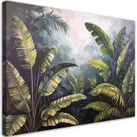 Feeby BILDER, Palm- und Bananenblätter Dschungel