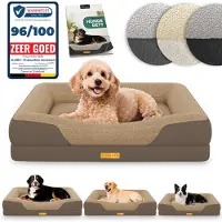 Aktiv shop GmbH ELONEO Orthopädisches Hundebett, Größe S - Braun
