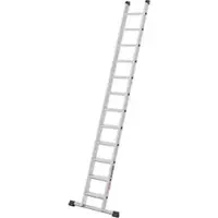 Hailo Anlegeleiter Master A60, 10000-103, Länge 3,17m, aus eloxiertem Aluminium, extrabreit, mit 12 Stufen