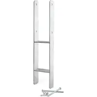 XPOtool Pfostenträger feuerverzinkt 91x600mm H-Anker Pfostenanker Pfostenschuh