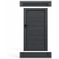 Prestige Home Living Outdoor WPC Sichtschutzzaun CARACAS Türelement - inkl. Schlüssel, 180x90 cm - Anthrazit