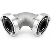 SchellenDirekt Rohrbogen 90 Alu mit Storzkupplungen in 2" 3" 4" - 2"