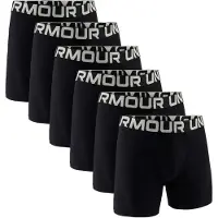 Under Armour Herren Boxershorts, 6er Pack - Performance Tech Boxer Briefs Solid 6 in, Stretch, einfarbig