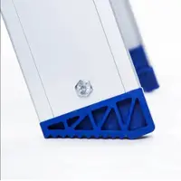 Asc Eurostairs Stufenstehleiter einseitig eloxiert mit Plattform 8 Stufen