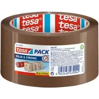 TESA tesapack Solid & Strong Paketband, 66 m x 50 mm Transparent