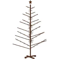 Syfax Holz Weihnachtsbaum 180 cm Bambus und massives Kiefernholz