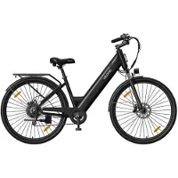 SmartAI 26 Zoll E-Bike City Elektro Bike, 20AH Akku bis 120km, 250W Motor, Shimano 7-Gang, Scheibenbremsen, Trekking Elektrofahrrad für Damen und Herren,Weiss