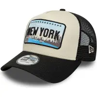 New Era A-Frame Trucker Cap - PLATE New York Brooklyn stone