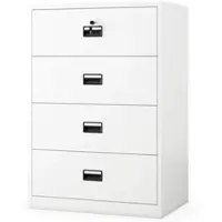 Jan Nowak Metall-Karteischrank SARA XL V4 132x90x60 cm Weiß