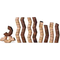 Frechling Konstruktionsspiel "Loggos", XL, Nuss/Buche, 75 Steine