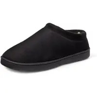 A. Essentials Damen Sherpa Clog-Hausschuhe, Schwarz, 44.5 EU