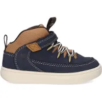 Timberland Kids Mid Hook & Loop Sneaker dkbluenbkwmdbrn 7