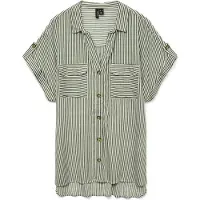 Vero Moda Hemd Bumpy 10310139 Grün Regular Fit