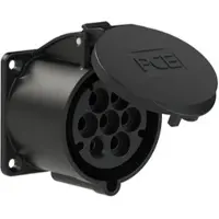 Pce 327-7v CEE-Anbausteckdose (70x70mm) 32A 7p 7h IP44/IP54 3277v