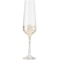 Bohemia Cristal Gläserset Aurelio Klar/Goldfarben 8-teilig