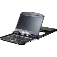 Aten CL3116NX FR KVM-Switch 16-Port, 18,5"-LCD-Konsole (PS/2-USB, VGA) FR-Layout