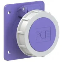 Pce 3632f87v CEE-Anbausteckdose gerade 75x85mm 16A 3p 24VAC 50/60Hz IP66/IP67 TWIST