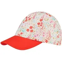 Sterntaler Baseball Cap "Basecap geblümt", Mädchen, Gr. 55, orange (koralle), Obermaterial: 100% Baumwolle CO., Caps Baseball Cap